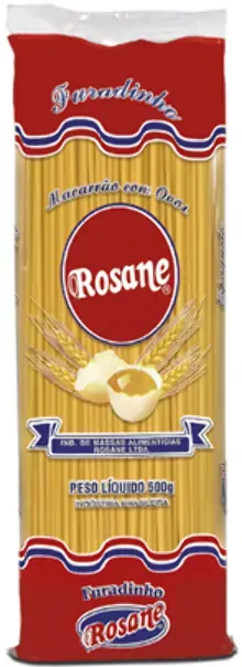 Macarrão De Sêmola Com Ovos Furadinho Rosane Pacote 500g