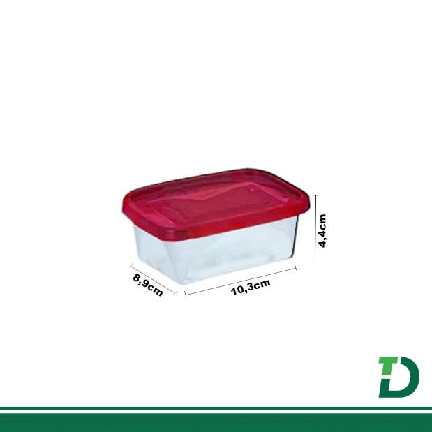 Pote Retangular Mini Individual