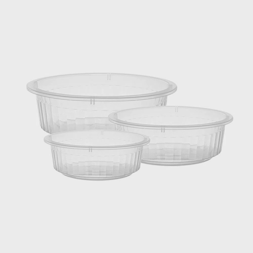 Kit Bacia Jaguar 3pcs 1 Mini 1peq.1med.