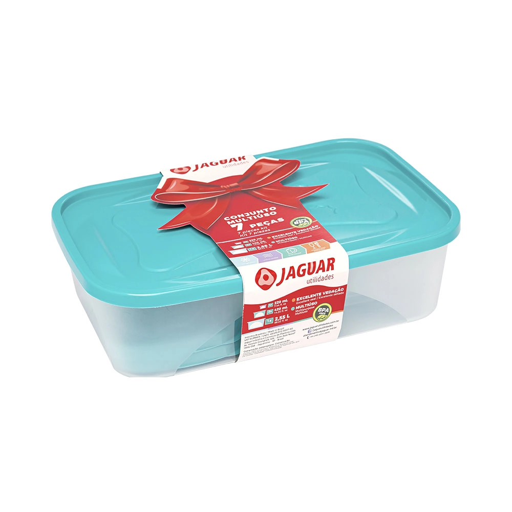 Kit Pote Jaguar Retang 7pc