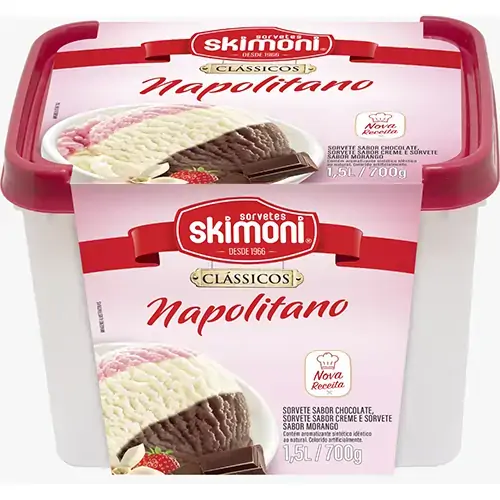Sorvete Skimoni Classico Napolitano 1,5l
