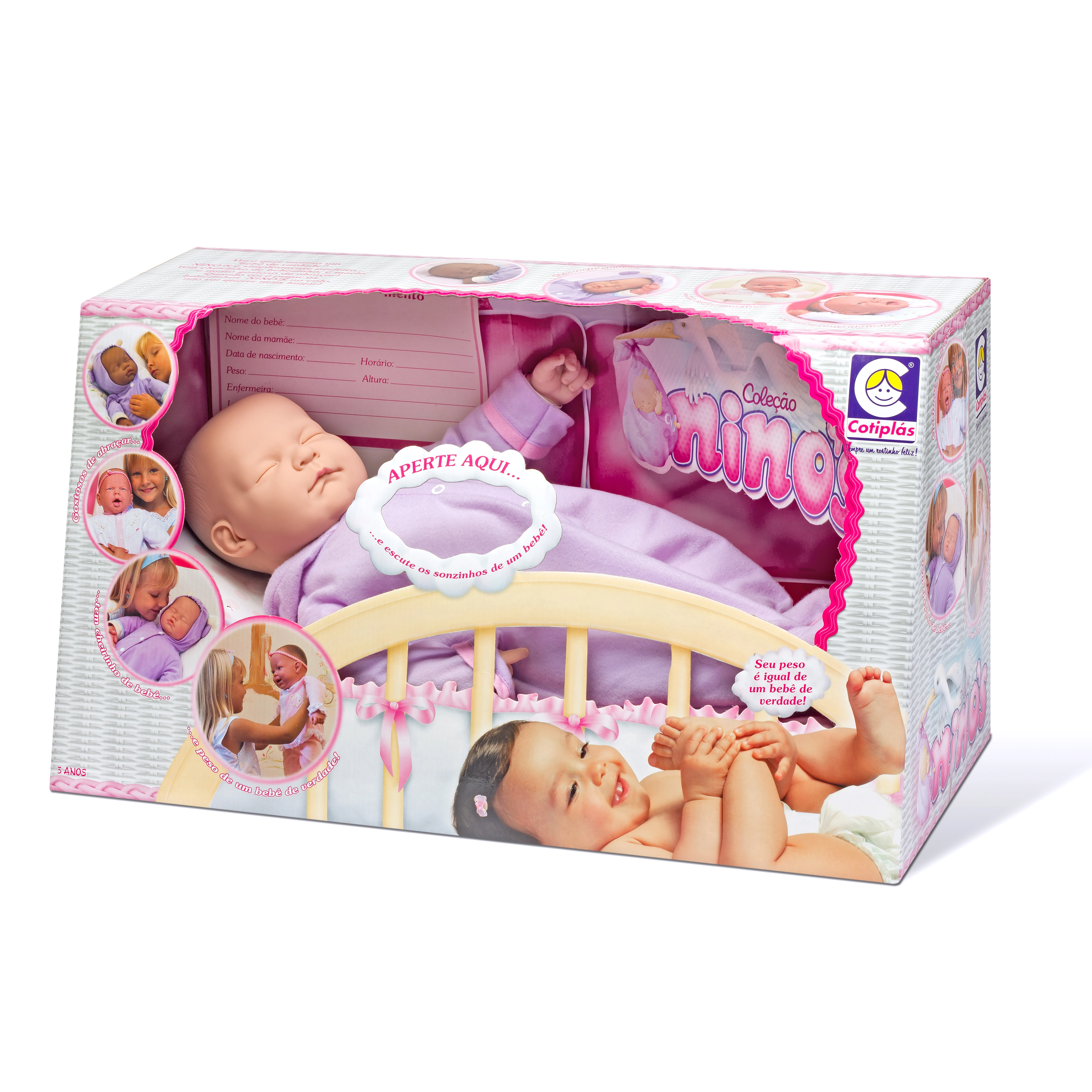 Boneca Cotiplas Ninos Dormindo