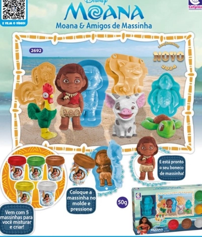 Brinquedo Disney Moana E Amigos De Massinha