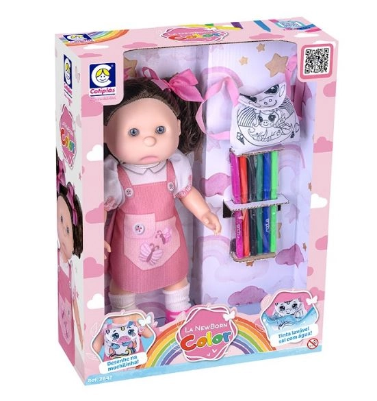 Boneca La New Born Collor 2847 Cotiplas