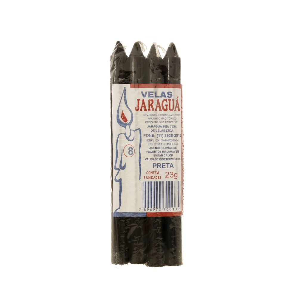 Vela Jaragua N8 C/8 Preta