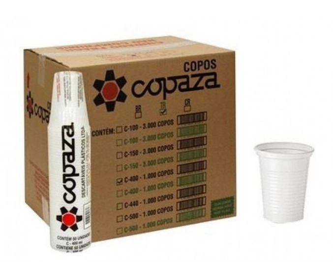 Copo Descartavel Copaza C/100 Transp