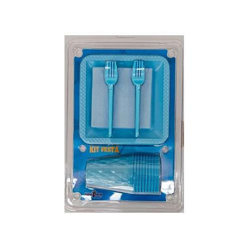 Kit Plast.valves Festas Festa Azul Candy Un