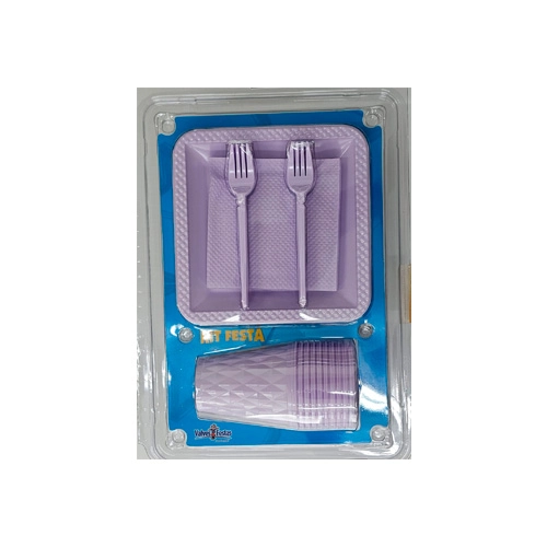 Kit Plast.valves Festas Festa Lilas Candy Un
