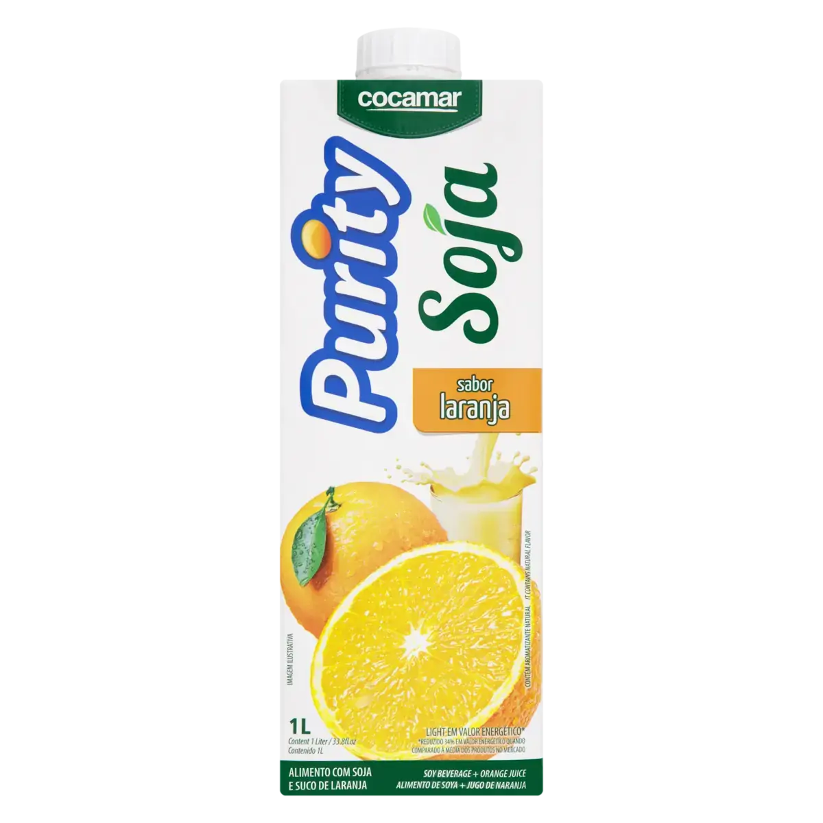 Bebida à Base De Soja Laranja Purity Caixa 1l