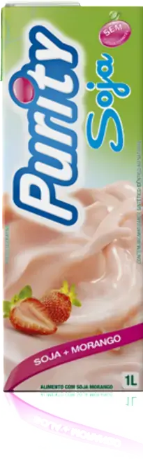 Alimento Soja Purity Tp 1lt Morango