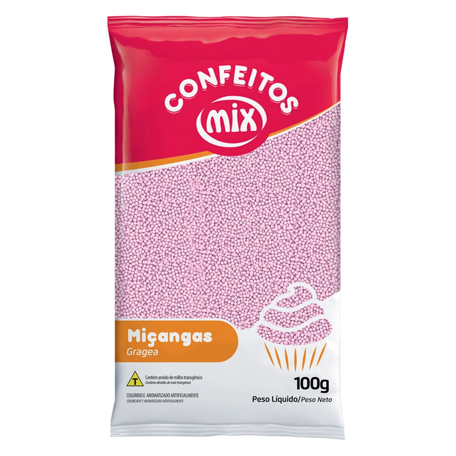 Micanga Rosa Bebe 500g Mix