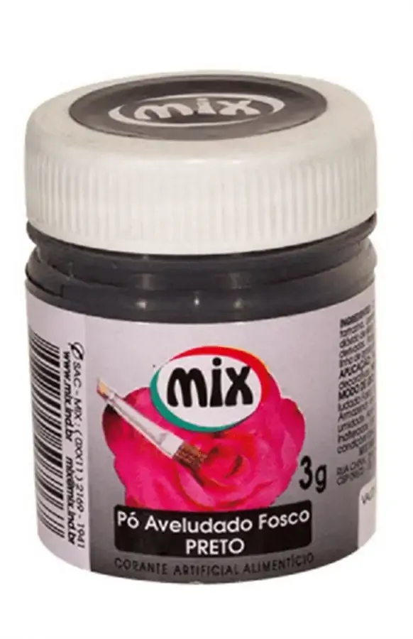 Corante Po Mix Preto 3g