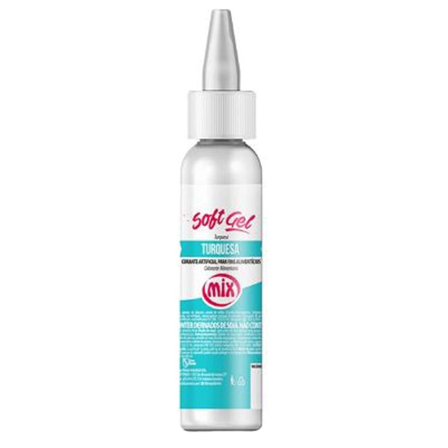 Corante Soft Gel Turquesa 25g Mix