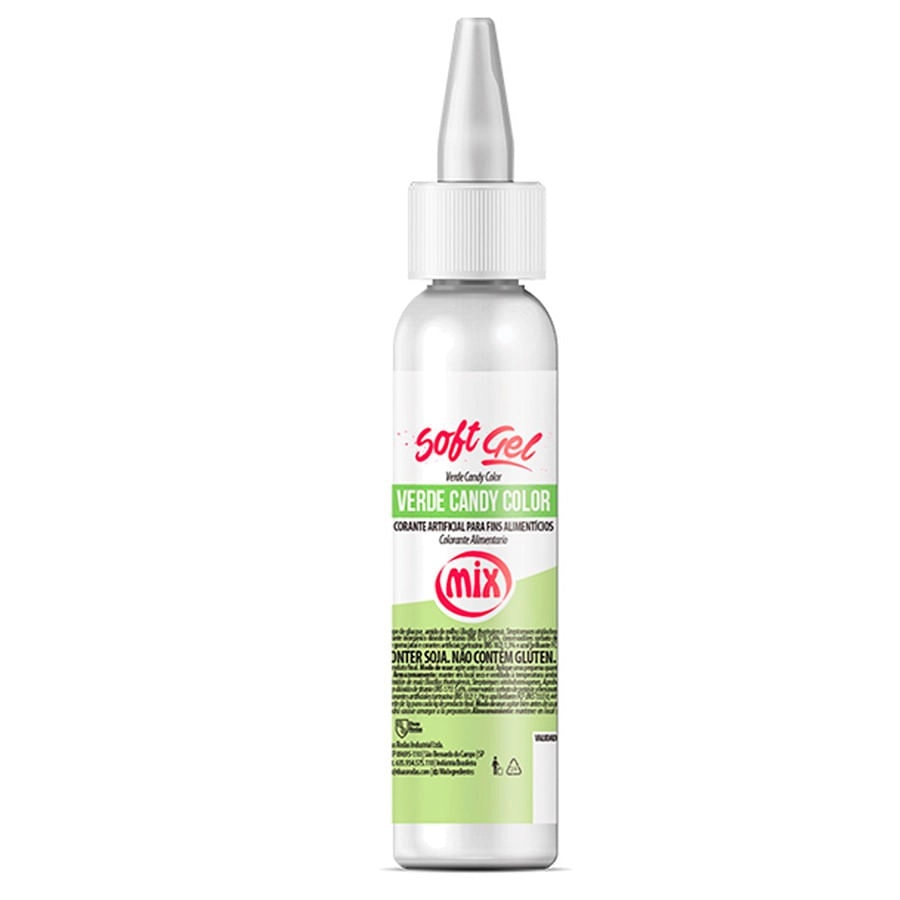 Corante Soft Gel Verde Candy Color 25g Mix