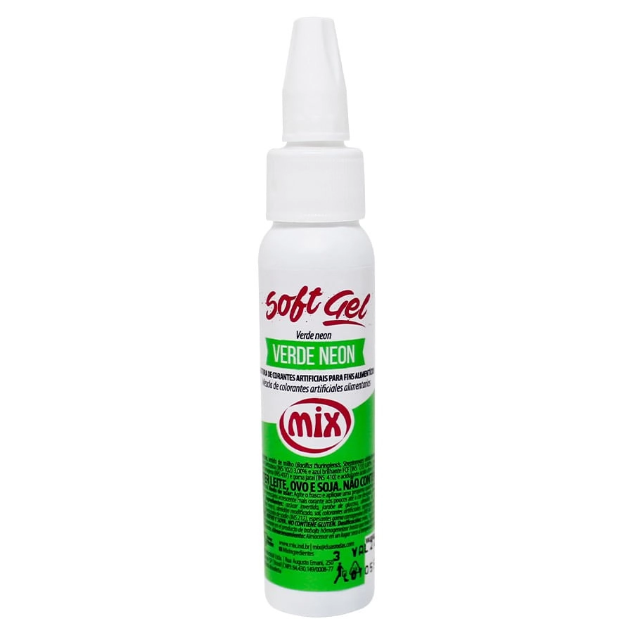 Corante Soft Gel Verde Neon 25g Mix