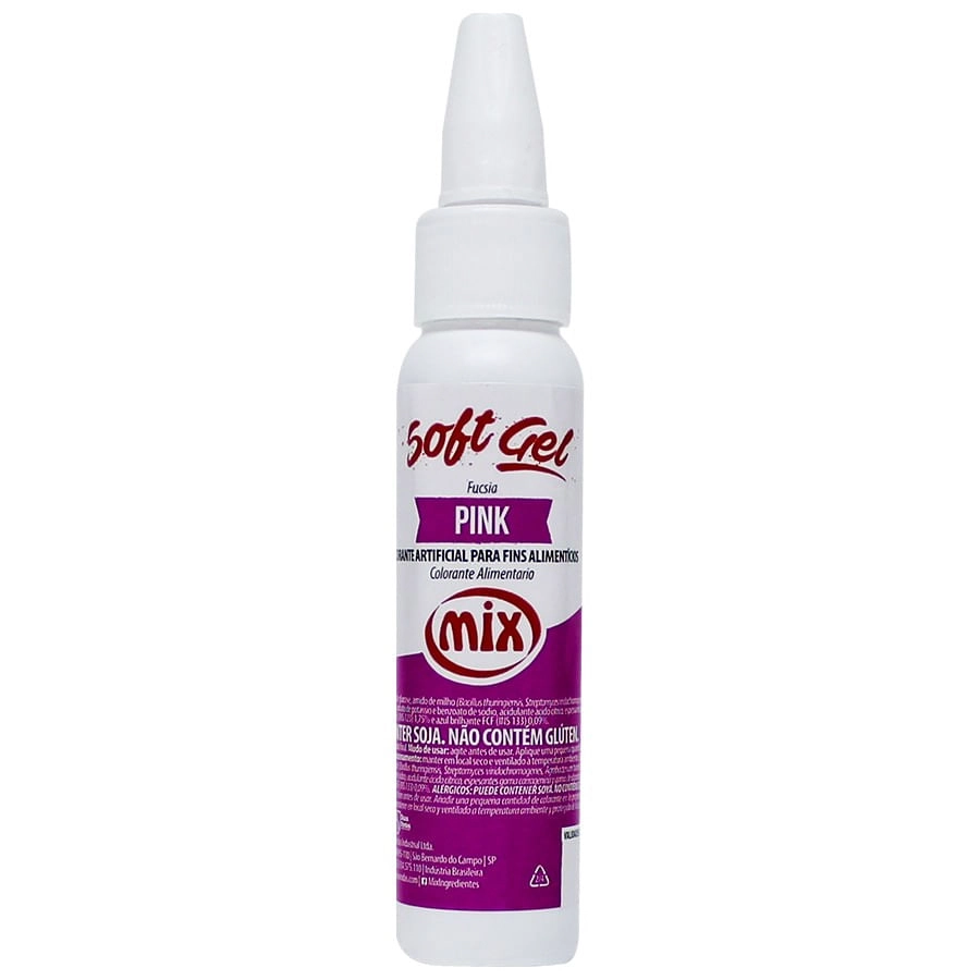 Corante Softgel Pink 25g Mix