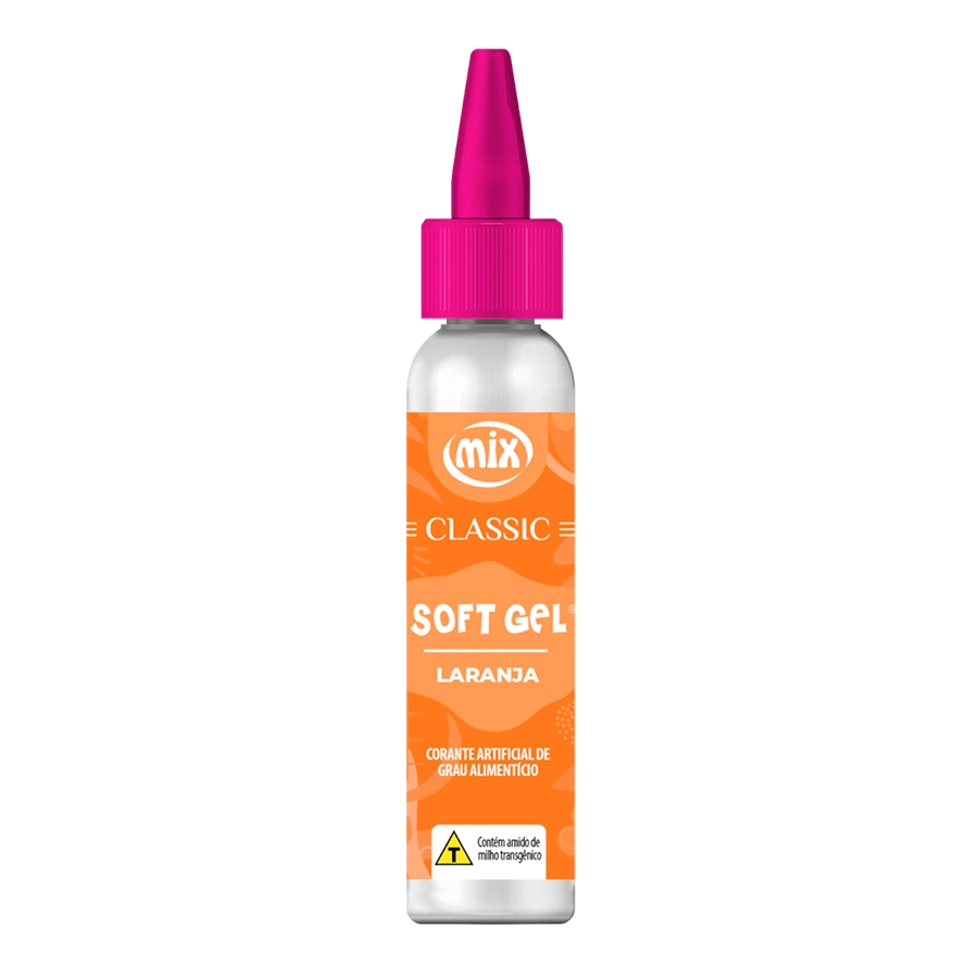 Corante Softgel Artificial Laranja Classic 25g Mix