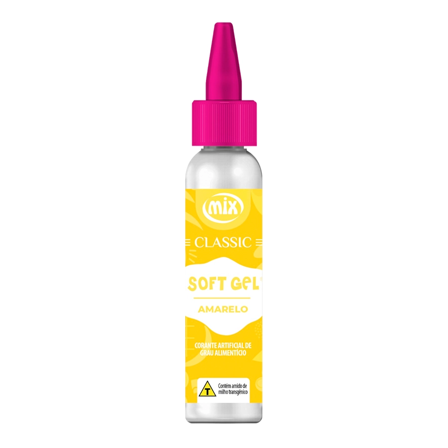 Corante Softgel Artificial Amarelo Classic 25g Mix