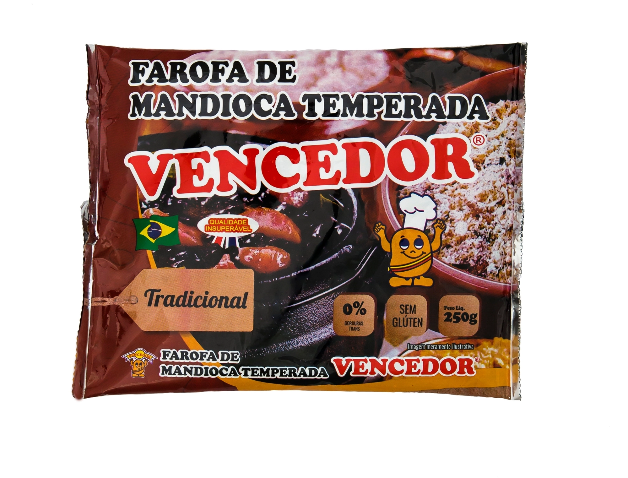 Farofa Mand Temp Vencedor 250g Tradicional