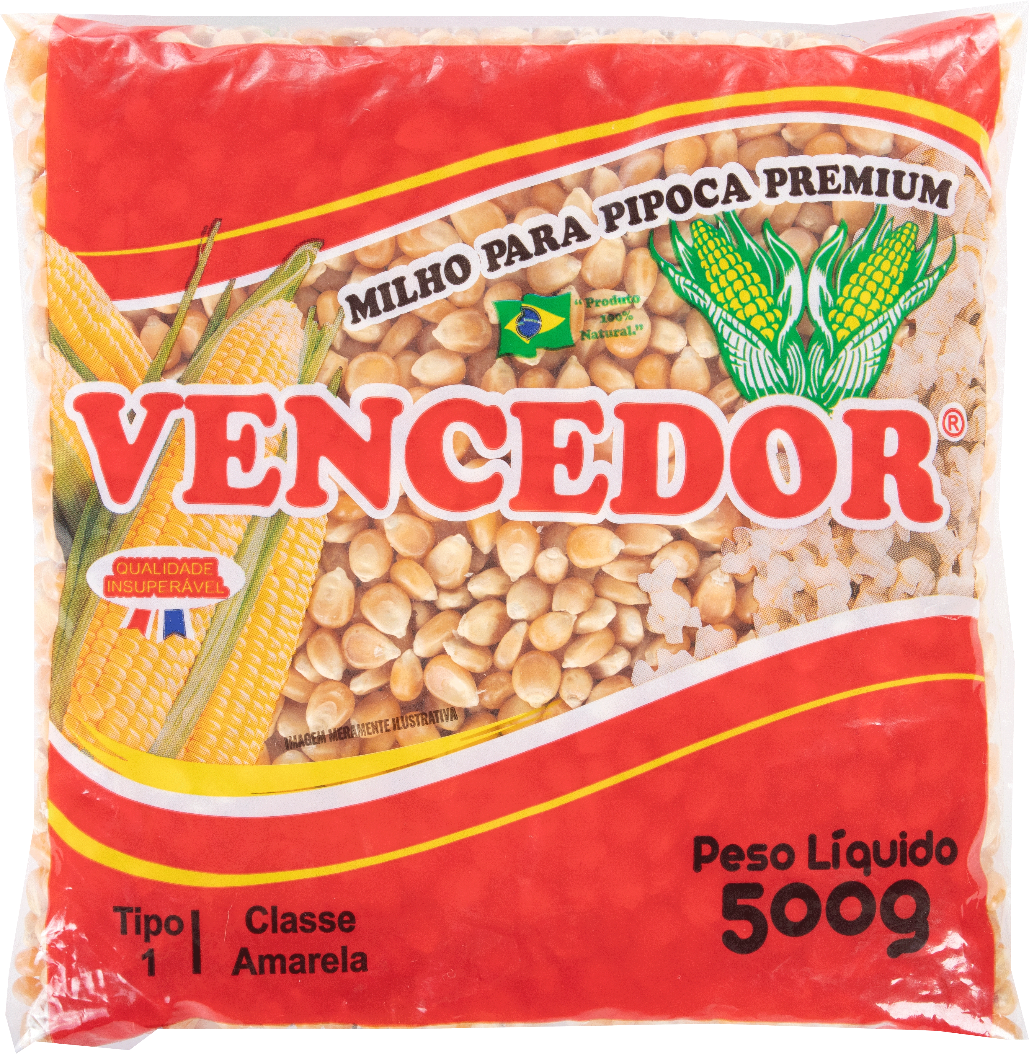 Milho Pipoca Vencedor 500g Premium