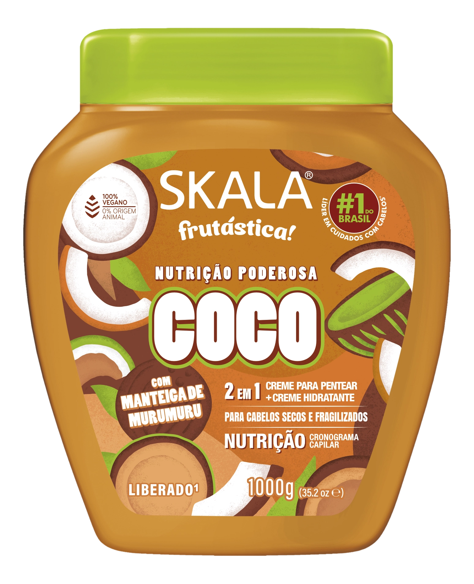 Creme Tratamento Skala 1kg Oleo De Coco Unit
