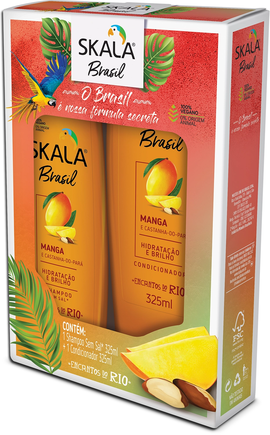 Kit Skala Sh Cond 325ml Manga/castanha