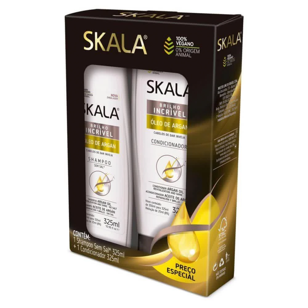 Kit Skala Shampoo Condicionador 325ml Oleo De Argan