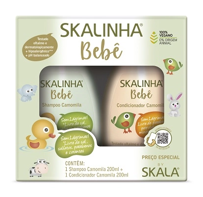 Kit Sh Cond Inf Skalinha Bebe Camomila 200ml