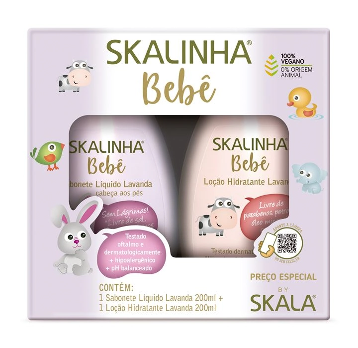 Kit Sab Liq Locao Skalinha Bebe Lavanda 200ml