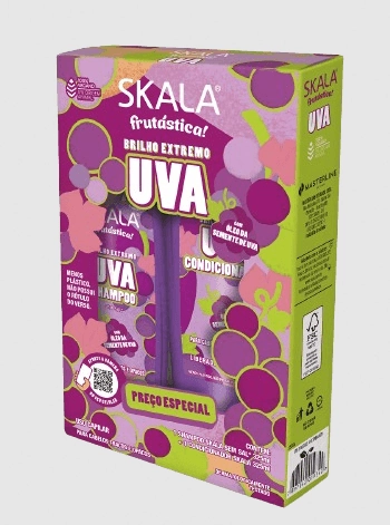 Kit Sh 325ml Cond 200ml Skala Frutastica Uva
