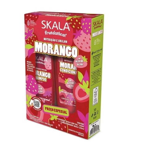 Kit Sh 325ml Cond 200ml Skala Frutastica Morango