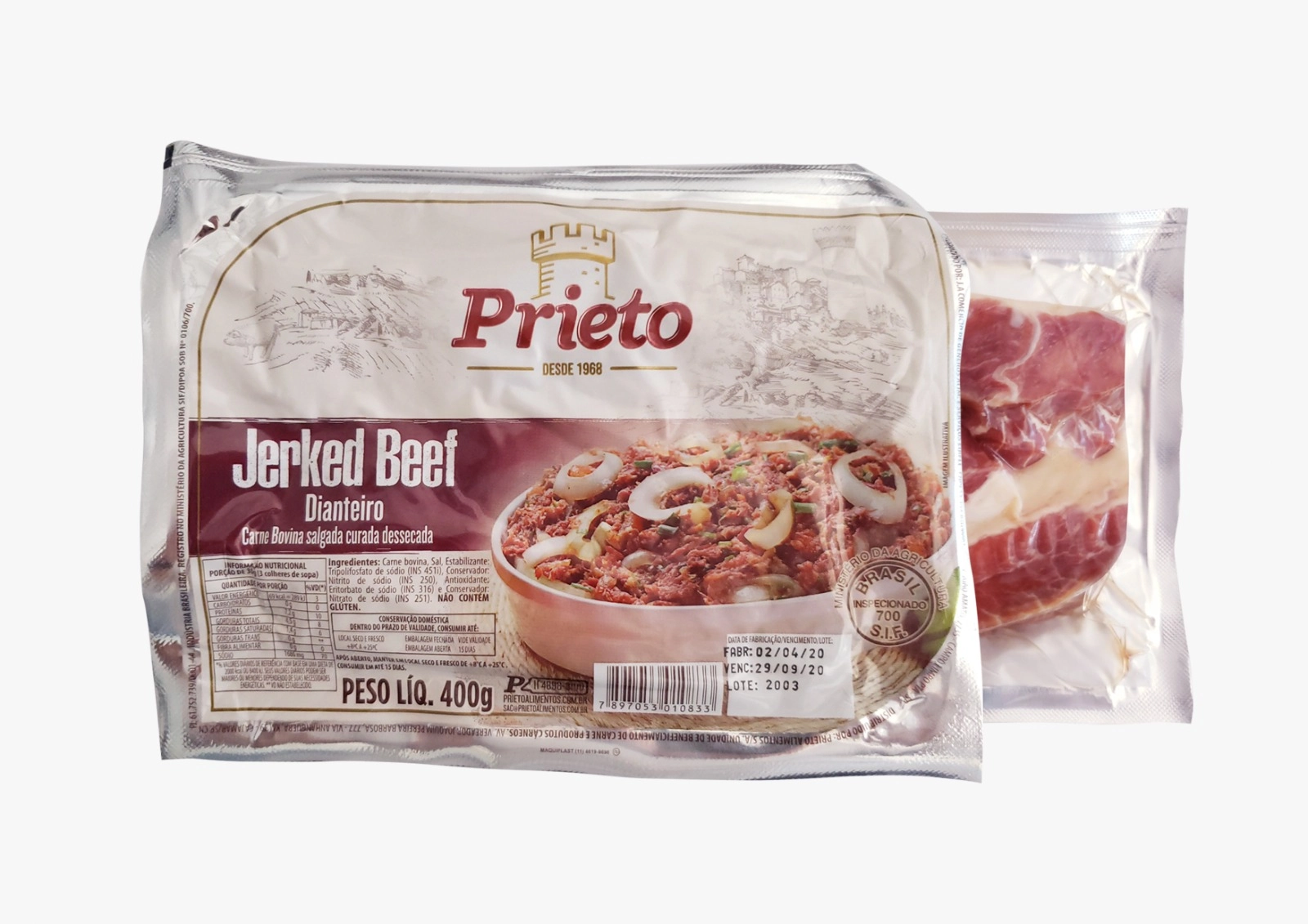 Carne Seca Prieto Dianteiro 400g
