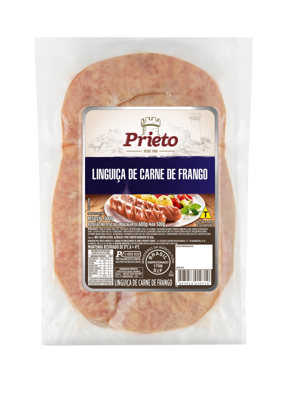 Ling De Frango Prieto 500g