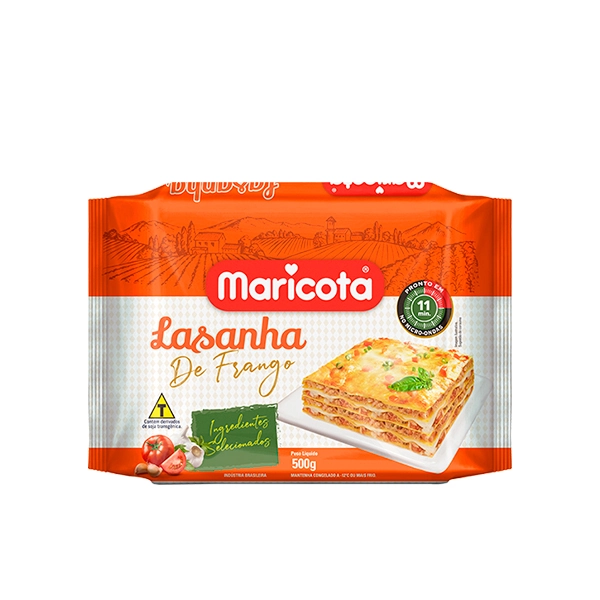 Lasanha Maricota 500gr Frango
