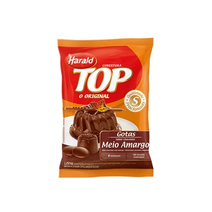 Cobertura Harald Top Gotas Chocolate Meio Amargo 1,