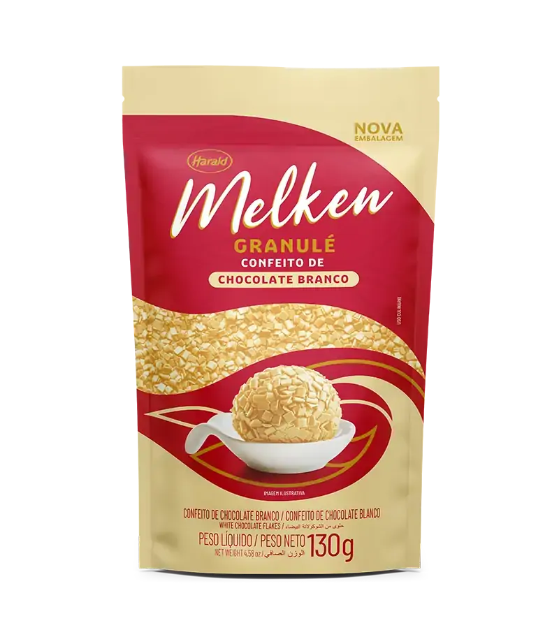 Choco Melken Granule Branco 130g Harald