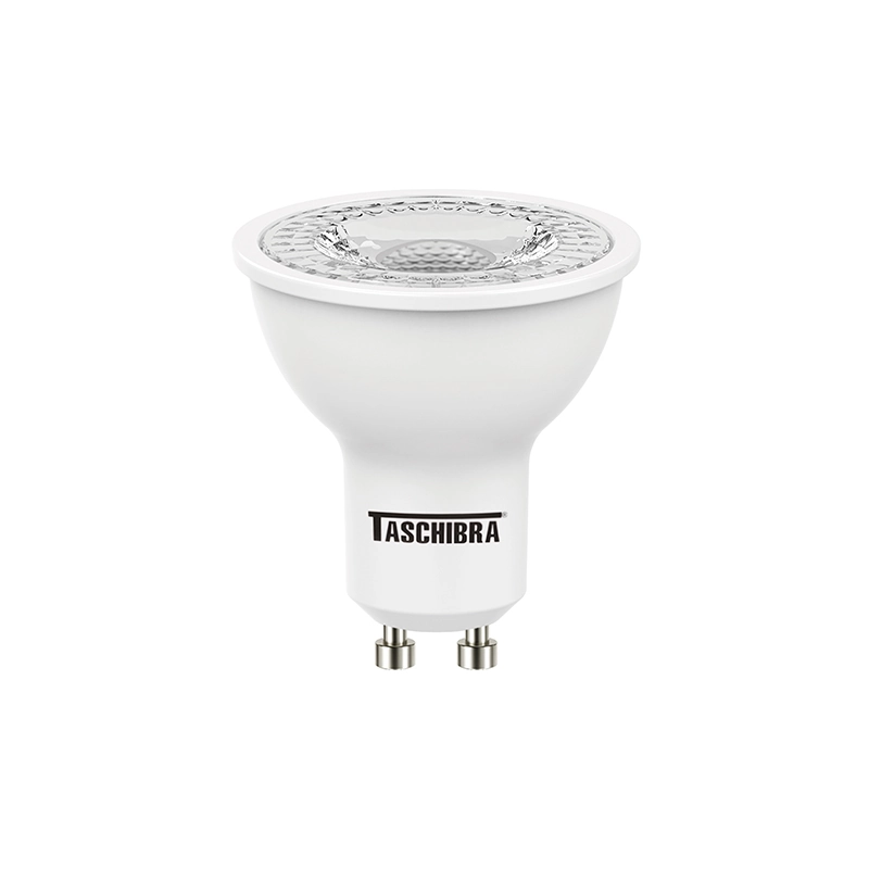 Kit 10 Lâmpadas Led Taschibra Tdl 35 Dicroica Mr16 4,9w Gu10 Bivolt 2700k Luz Amarela