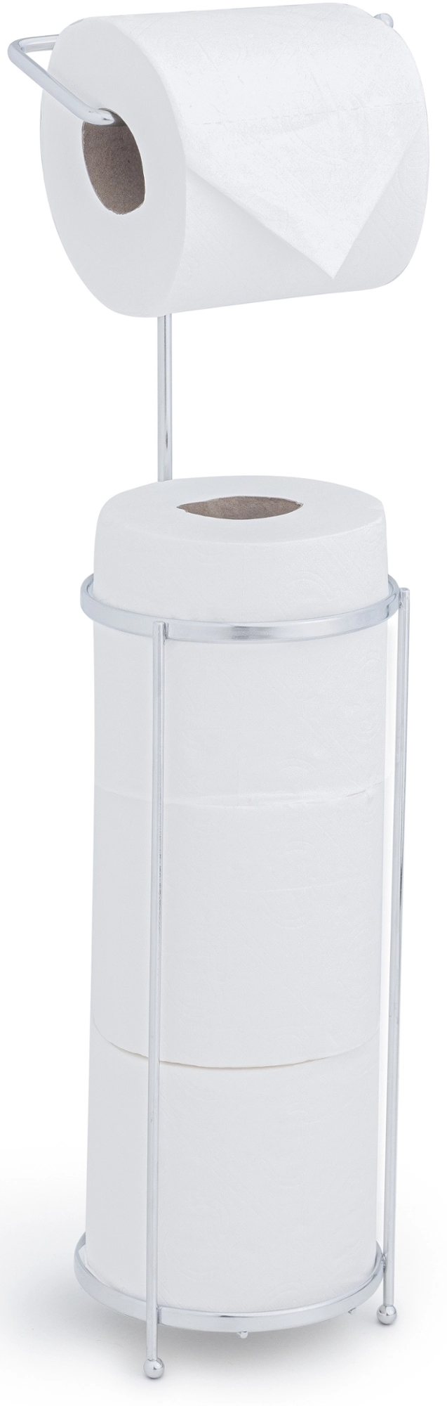 Suporte Papel Higienico Chao Cromado Redondo 1658 4 Passerini