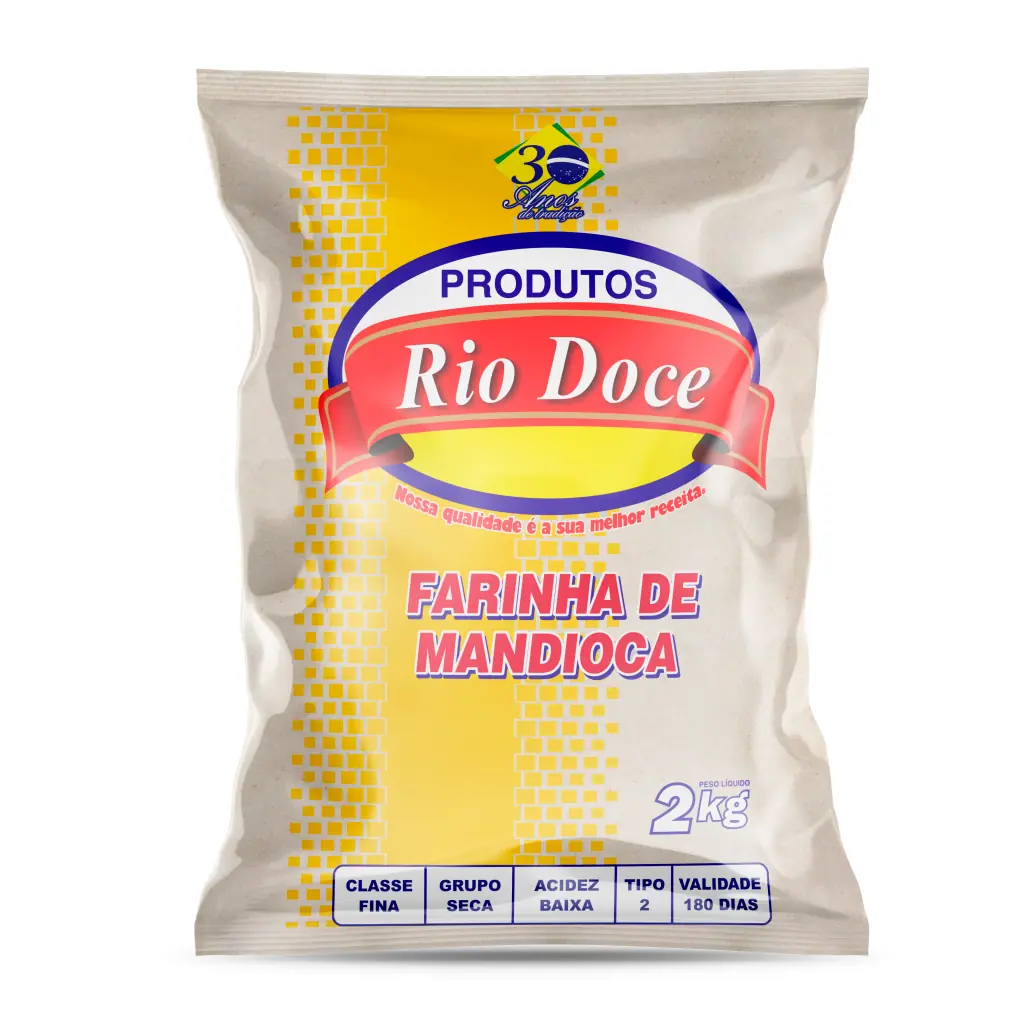 Farinha Mandioca Rio Doce 2kg