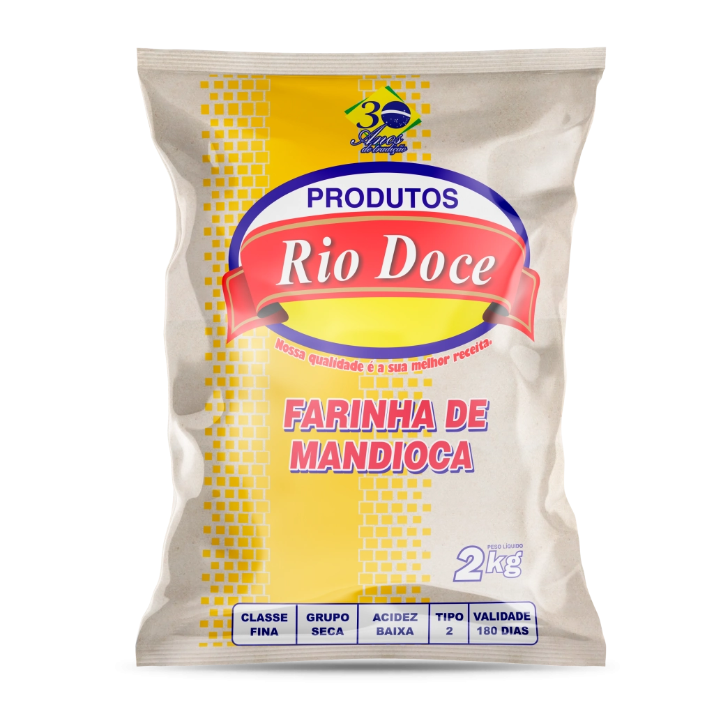 Farinha Mandioca Rio Doce 2kg