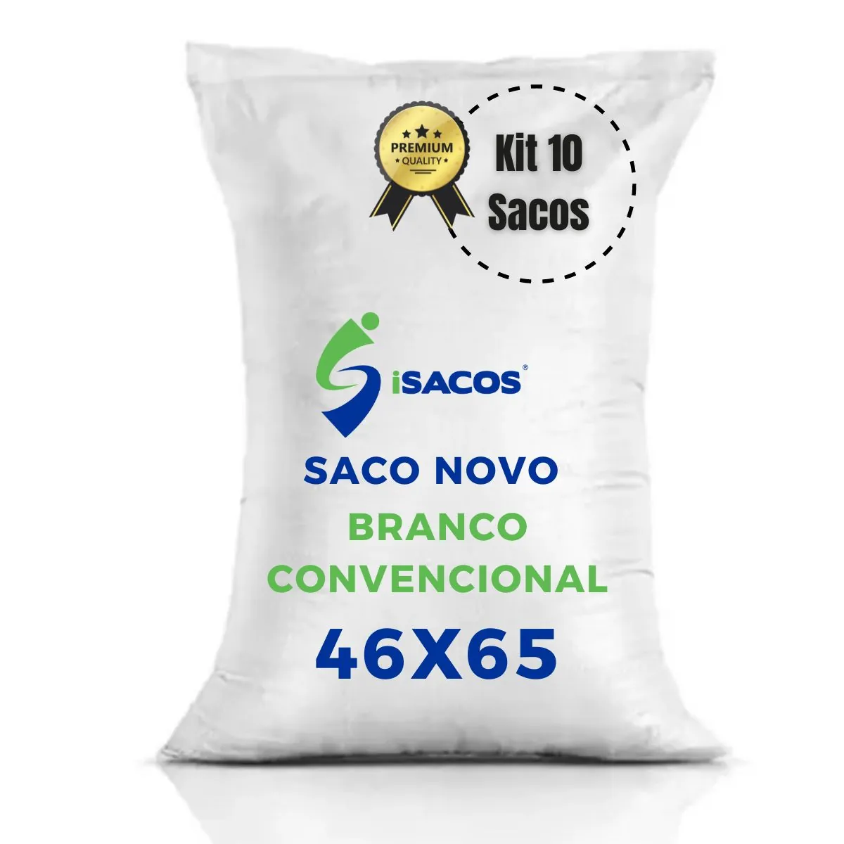 Kit 10 - Saco De Ráfia Solto Convencional 45x65 (areia)