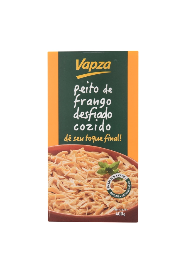 Peito De Frango Cozido Desfiado Vapza 400g