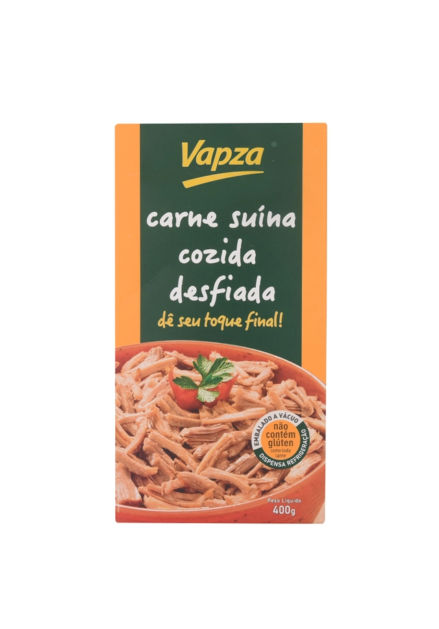 Carne Suína Desfiada Cozida Vapza 400g