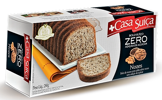 Bolo Suíço Nozes Casa Suíça Caixa 280g