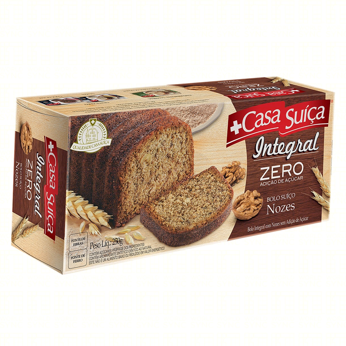 Bolo Suíço Nozes Casa Suíça Caixa 250g