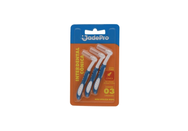 Escova Interdental Cônica Extrafina Jadefrog 3 Unidades
