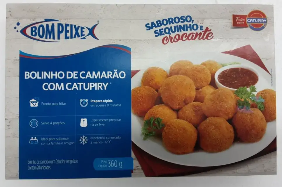 Bolinho Camarao Bom Peixe Cong.360g C/catupiry