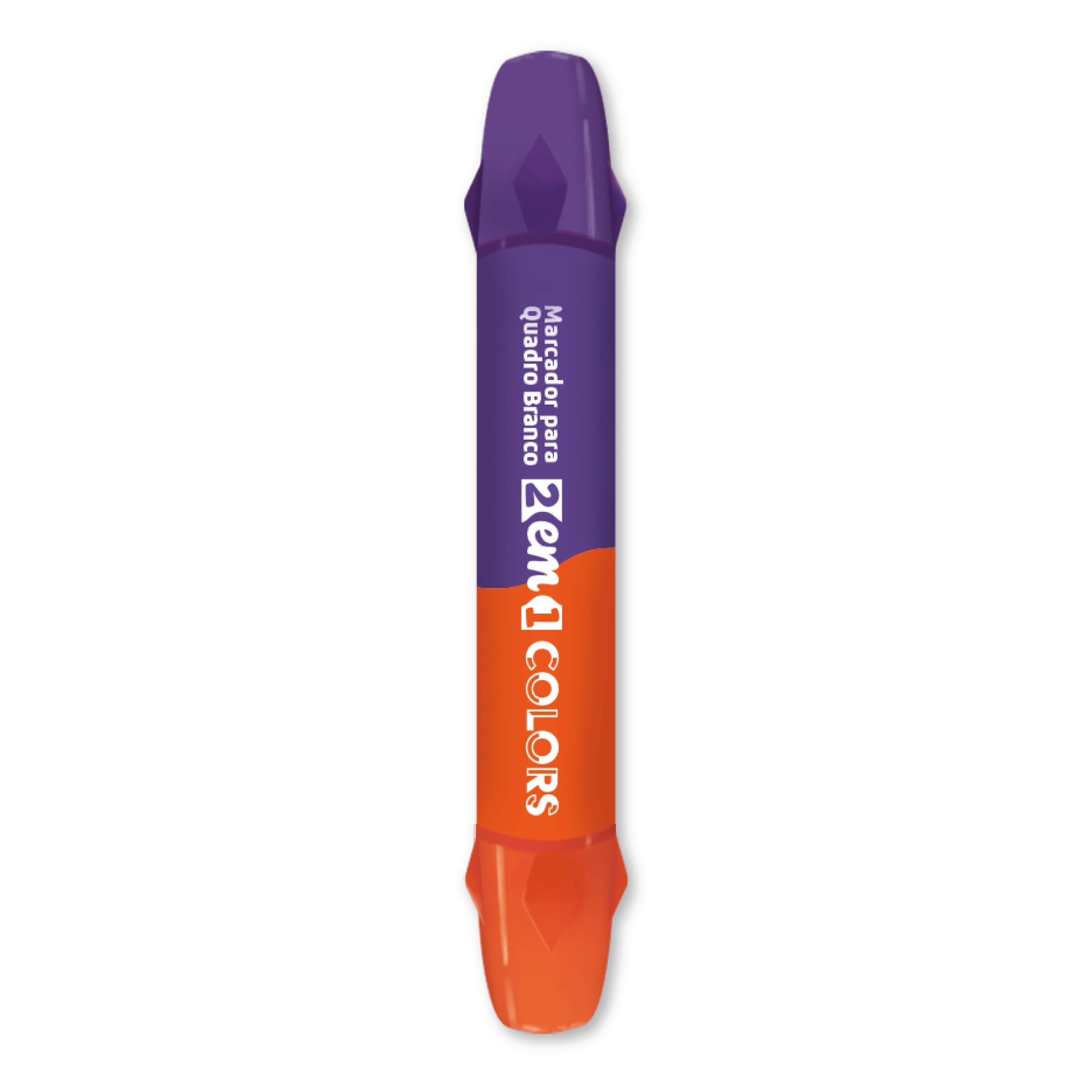 Marcador Quadro Branco 2 Em 1 Color Lilas Laranja Joccar