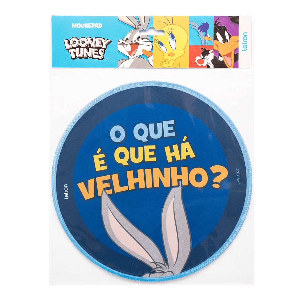 Mouse Pad Looney Tunes Pernalonga Redondo 23 Cm Blister