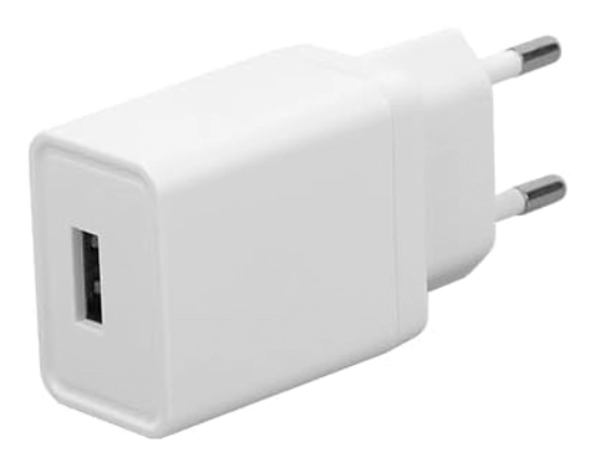 Carregador De Parede 1 Usb 1 Tipo C Sem Cabo Bco
